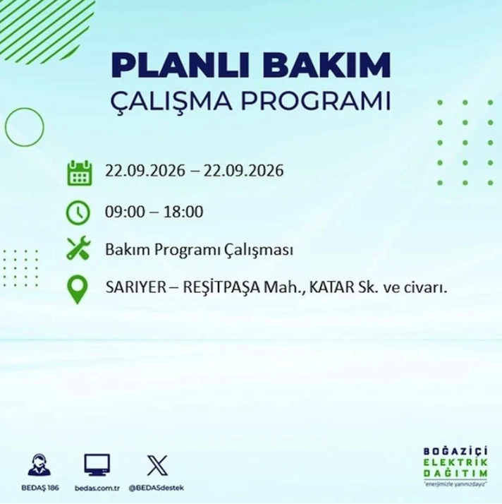 İstanbul iki gün boyunca karanlığa gömülecek! 21-22 Eylül elektrik kesintisi mahalle listesi - Resim: 107