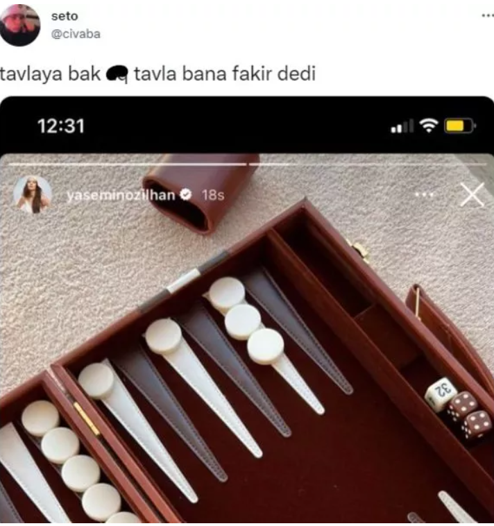 Yasemin Özilhan'ın tavla paylaşımı alay konusu oldu! 'Tavlaya bak bana fakir dedi' - Resim: 4