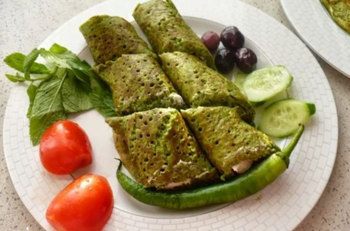 Yeşil krep nasıl yapılır enfes tat! - Resim: 2