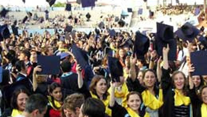 Çanakkalede mezuniyet heyecanı