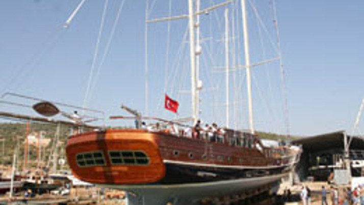 Türkiye'nin en uzun Gulet'i suya indi