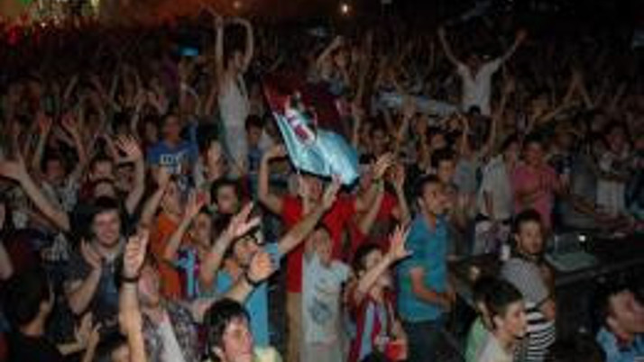 Trabzon'da kupa sevinci
