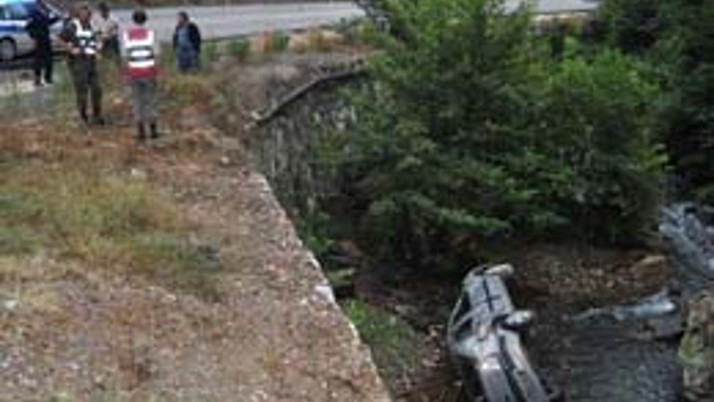 Dereye uçtu, burnu bile kanamadı 