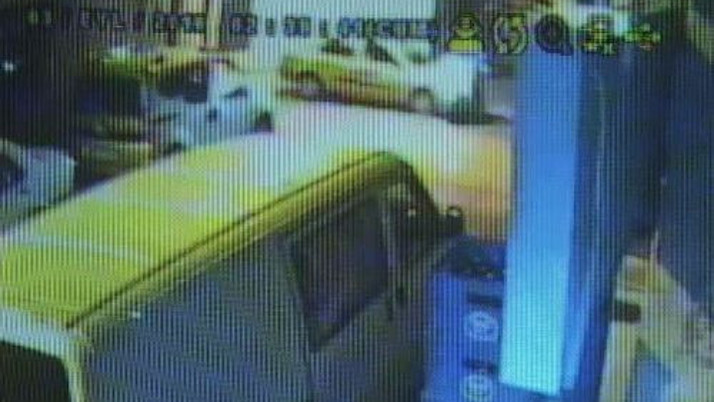 Güvenlik kamerasından kaçamadı