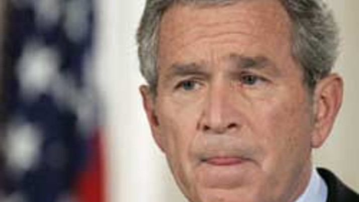 Bush Irakta frene bastı