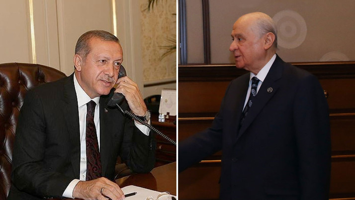 Cumhurbaşkanı Erdoğan Devlet Bahçeli'yi aradı
