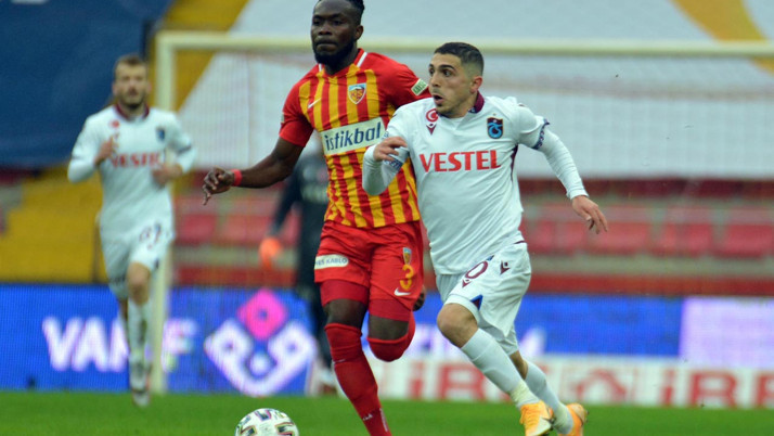 Kayserispor-Trabzonspor maç sonucu: 0-0