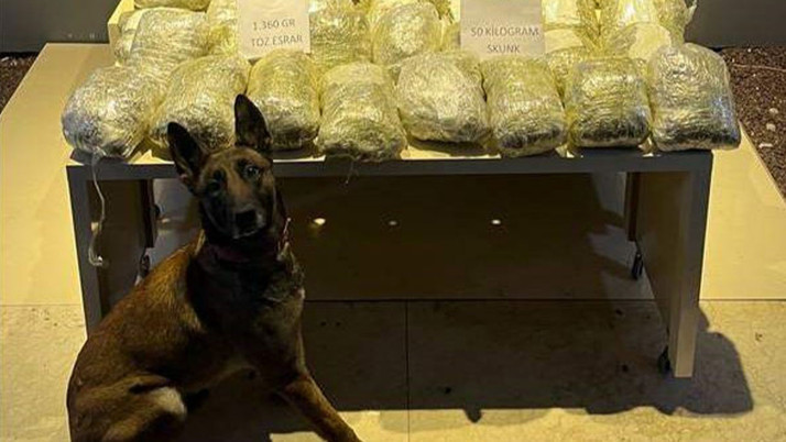 Malatya’da yolcu otobüsünde 52 kilo uyuşturucu ele geçirildi