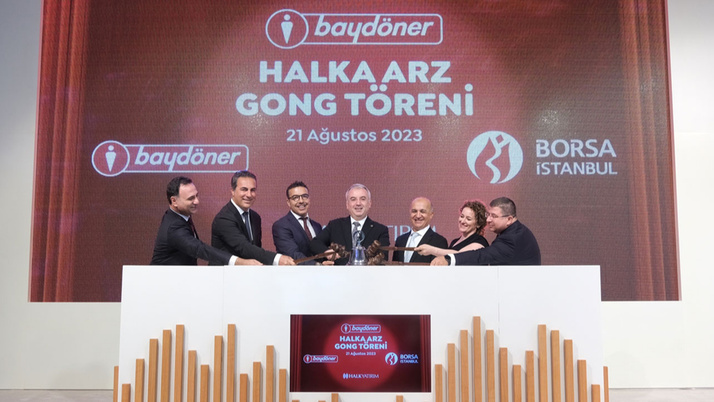 Borsa İstanbul'da gong Baydöner için çaldı!