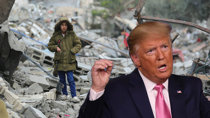 Gazze'deki Filistinli çocuklardan Trump'a cevap