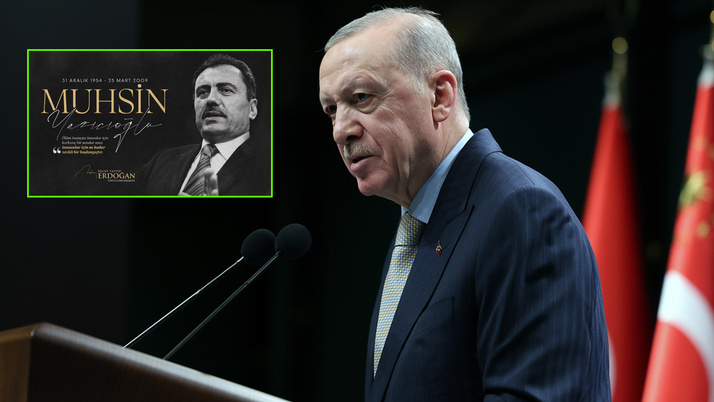 Cumhurbaşkanı Erdoğan, Muhsin Yazıcıoğlu'nu andı