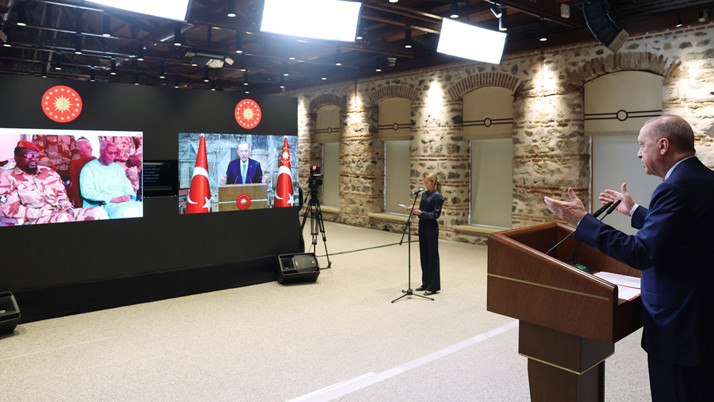 Cumhurbaşkanı Erdoğan, Gine'deki Recep Tayyip Erdoğan Camisi'nin açılış törenine canlı bağlantıyla katıldı