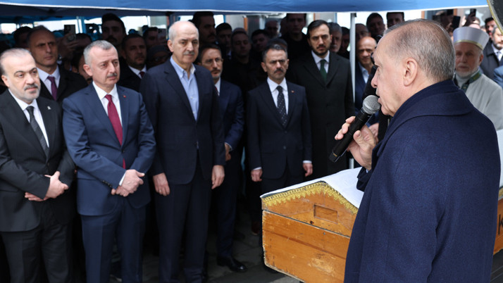 Cumhurbaşkanı Erdoğan, Burhan Abiş'in cenaze törenine katıldı
