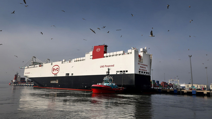 BYD'nin araç gemisi, 7 bin araçla Türkiye'ye geldi