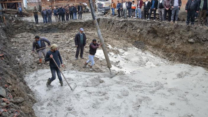 Şehidimizin annesine söz verdiği evin temeli atıldı