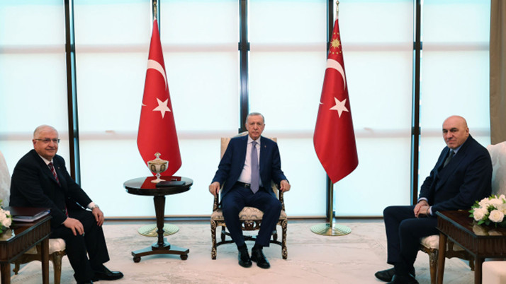 Erdoğan, İtalya Savunma Bakanı Crosetto'yu kabul etti