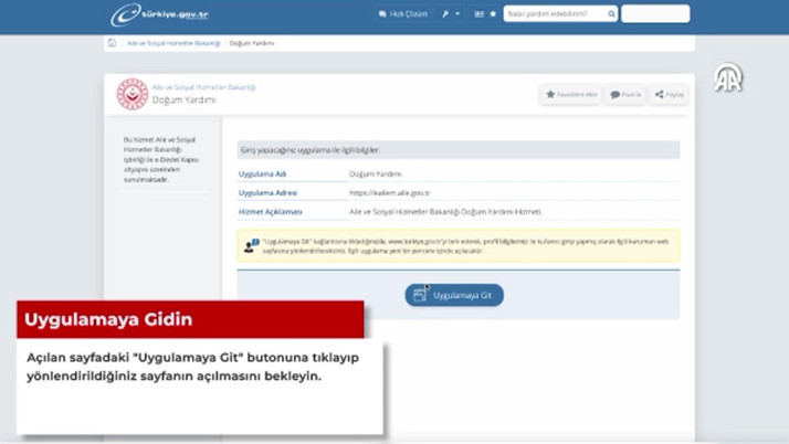 Flaş açıklama! Doğum yardımı başvuruları e-Devlet üzerinden alınmaya başlandı