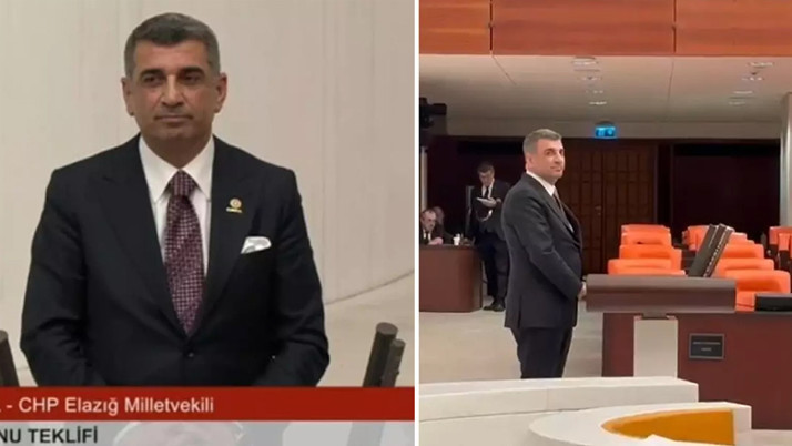 Sadece durup baktı! CHP'li Gürsel Erol TBMM’de ilginç protesto