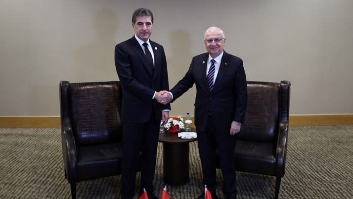 Bakan Güler, IKBY Başkanı Neçirvan Barzani ile görüştü