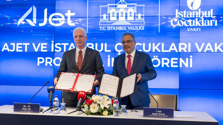 AJet ile İstanbul Çocukları Vakfı arasında dev imza