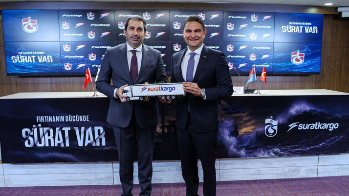 Trabzonspor'un resmi kargo taşıma sponsoru Sürat Kargo oldu
