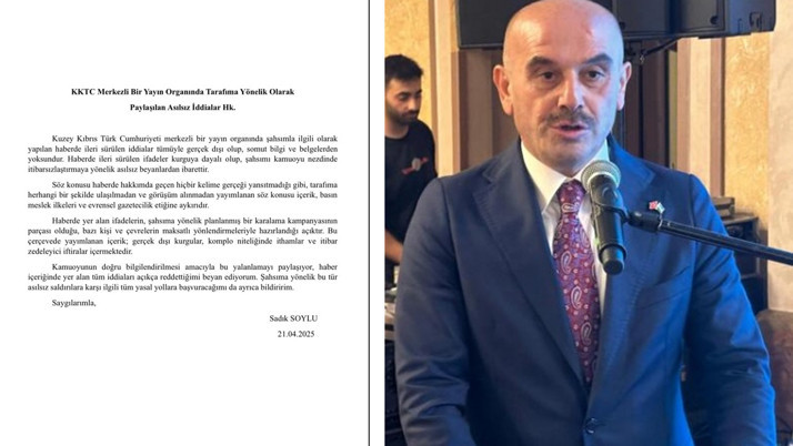 Sadık Soylu'dan Halil Falyalı'nın finans müdürü Cemil Önal'ın iddiasına yalanlama