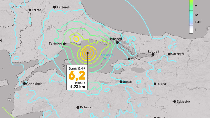 İstanbul'daki depremin teknik analizi: AFAD yayınladı,15 kilometrelik segment kırıldı