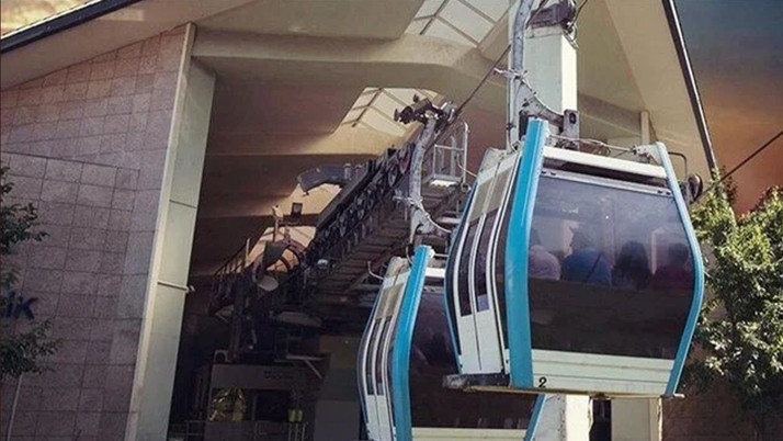 İstanbul'da teleferik seferlerine kuvvetli rüzgar engeli