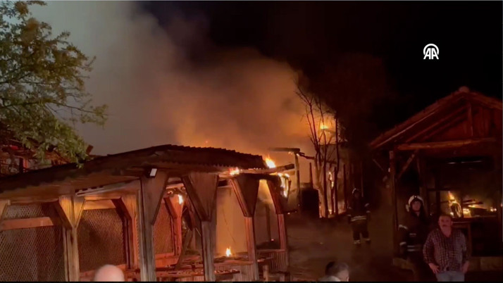 Şile'de restoranda çıkan yangın bitişindeki 5 restoran sıçradı