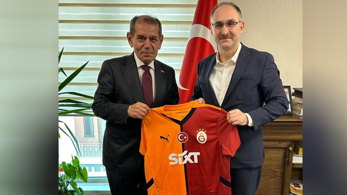 Dursun Özbek'ten Türkiye Kayak Federasyonu Başkanı Süleyman Şahin'e ziyaret