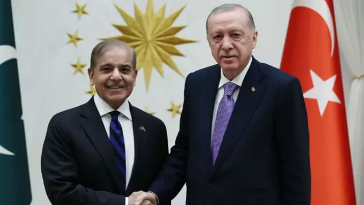 Cumhurbaşkanı Erdoğan, Pakistan Başbakanı Şahbaz Şerif ile görüştü