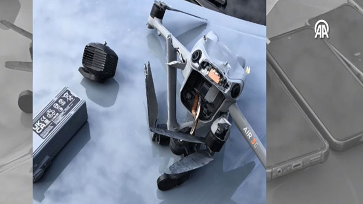 Uyuşturucu sevkiyatında kullanılan dron havada vurularak düşürüldü