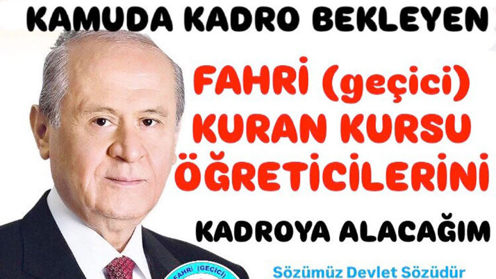 Fahri Kur'an Kursu öğreticilerinden iktidara: Kadro talebi 10. yargı paketine eklensin