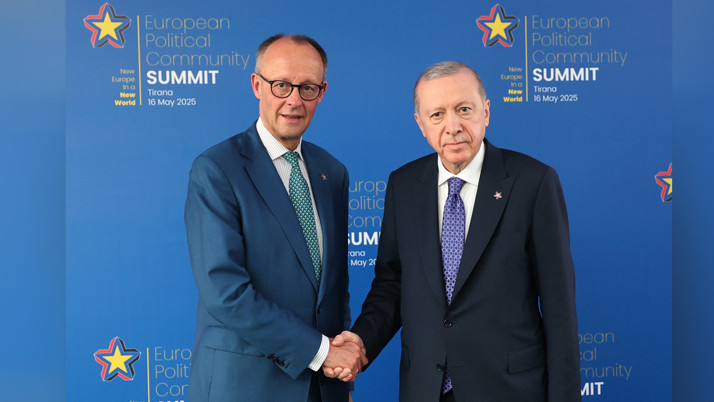 Cumhurbaşkanı Erdoğan, Almanya Başbakanı Merz'i kabul etti