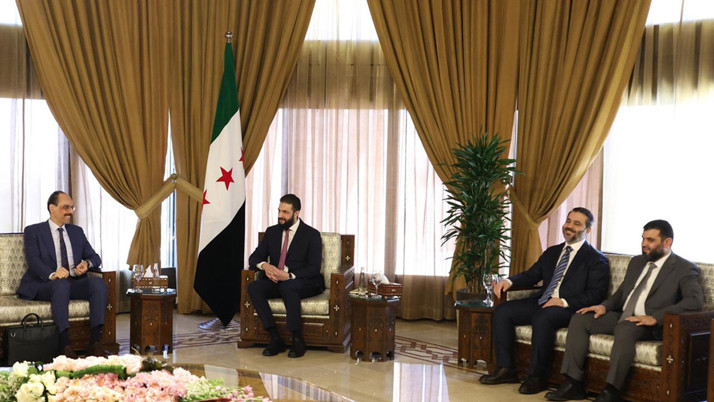 MİT Başkanı İbrahim Kalın, Suriye'de Cumhurbaşkanı Şara ve heyetiyle görüştü