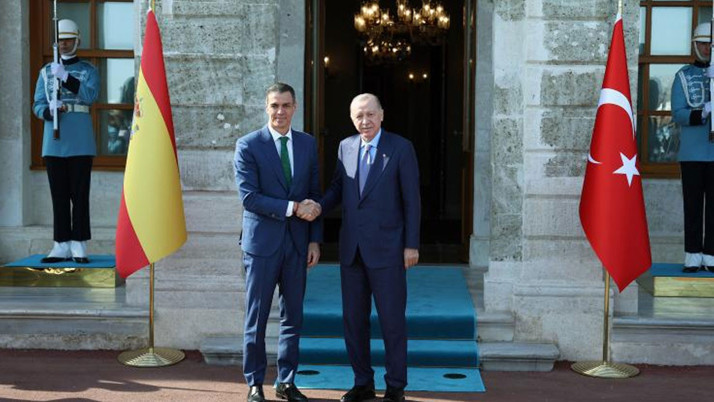 Cumhurbaşkanı Erdoğan, İspanya Başbakanı Sanchez'i kabul etti