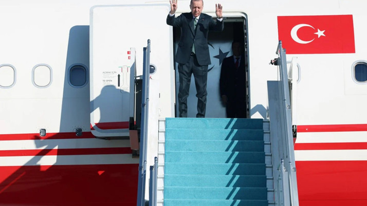 Cumhurbaşkanı Erdoğan, Azerbaycan'a gitti