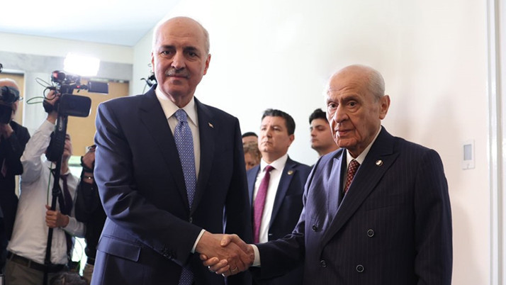 TBMM Başkanı Numan Kurtulmuş, Devlet Bahçeli'yi ziyaret etti