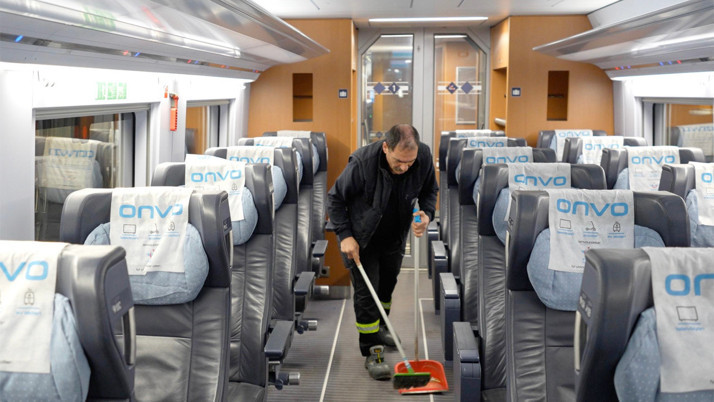 Proje kapsamında 31 yüksek hızlı tren temizlendi