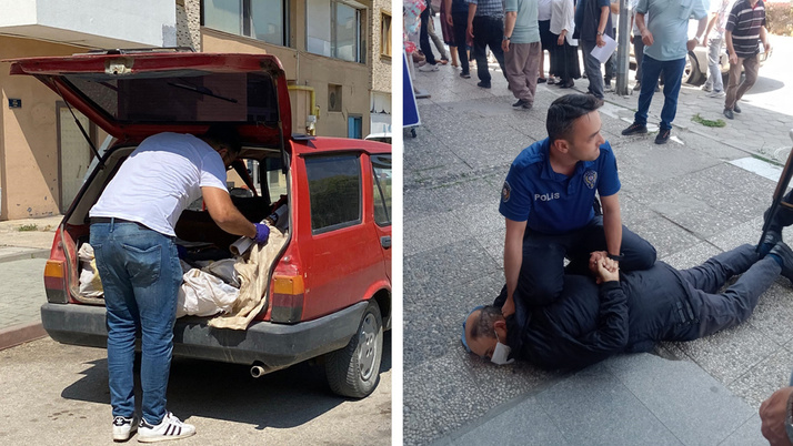 Eskişehir'de pompalı tüfekle bankayı basıp kredi çekmeye çalıştı