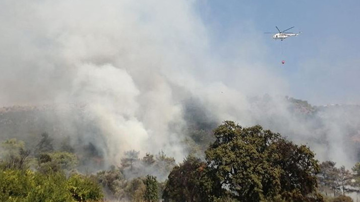 Havalar ısındı yangınlar başladı! Havadan ve karadan müdahale başladı