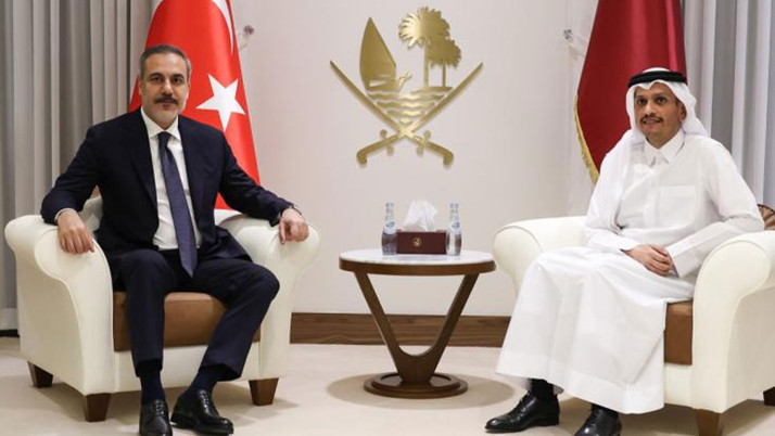 Bakan Fidan, Katar Başbakanı Al Sani ile görüştü