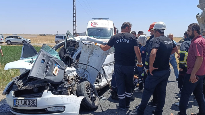 Mardin'de otomobil ile beton mikseri çarpıştı! Feci kazada 2 kişi öldü