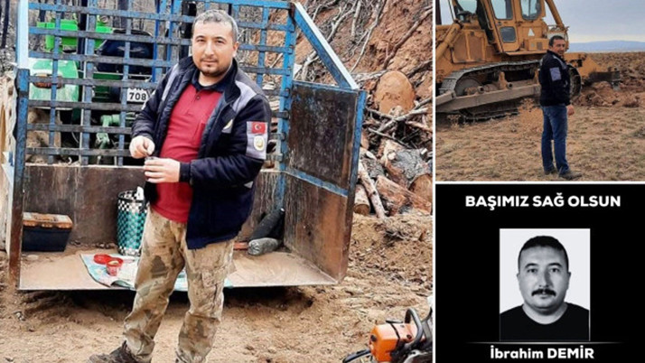 İzmir Ödemiş'teki yangına müdahale eden orman işçisi şehit oldu