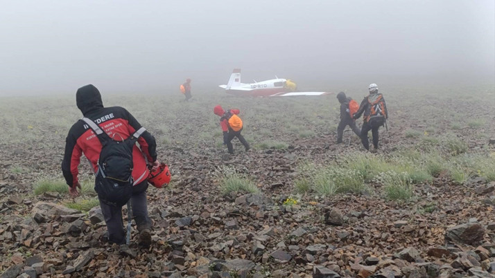Kaçkar Dağları'nın zirvesinde düşen özel jetin pilotu hayatını kaybetti