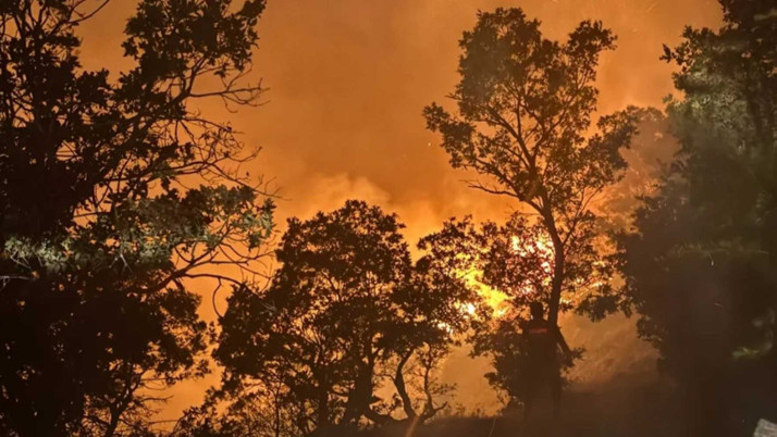 Balıkesir’de orman yangını: 10 helikopterle yangına havadan müdahale