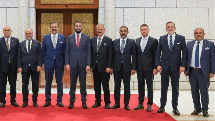 TOBB'dan Suriye çıkarması! Rıfat Hisarcıklıoğlu, Ahmed Şara ile bir araya geldi