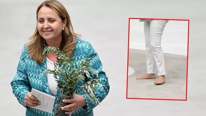 CHP’li vekil Semra Dinçer kürsüye çıplak ayakla çıktı! Sebebine bakın...