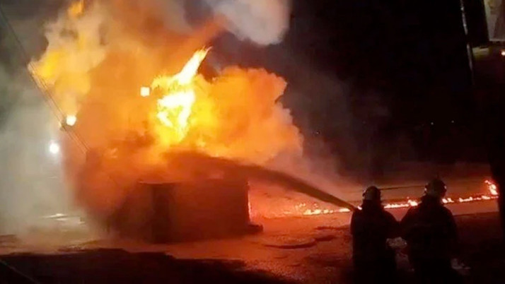 Diyarbakır'da petrol sondaj kuyusu sahasında yangın