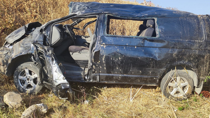 Kırklareli'nde panelvan devrildi: 1 kişi öldü, 6 kişi yaralandı